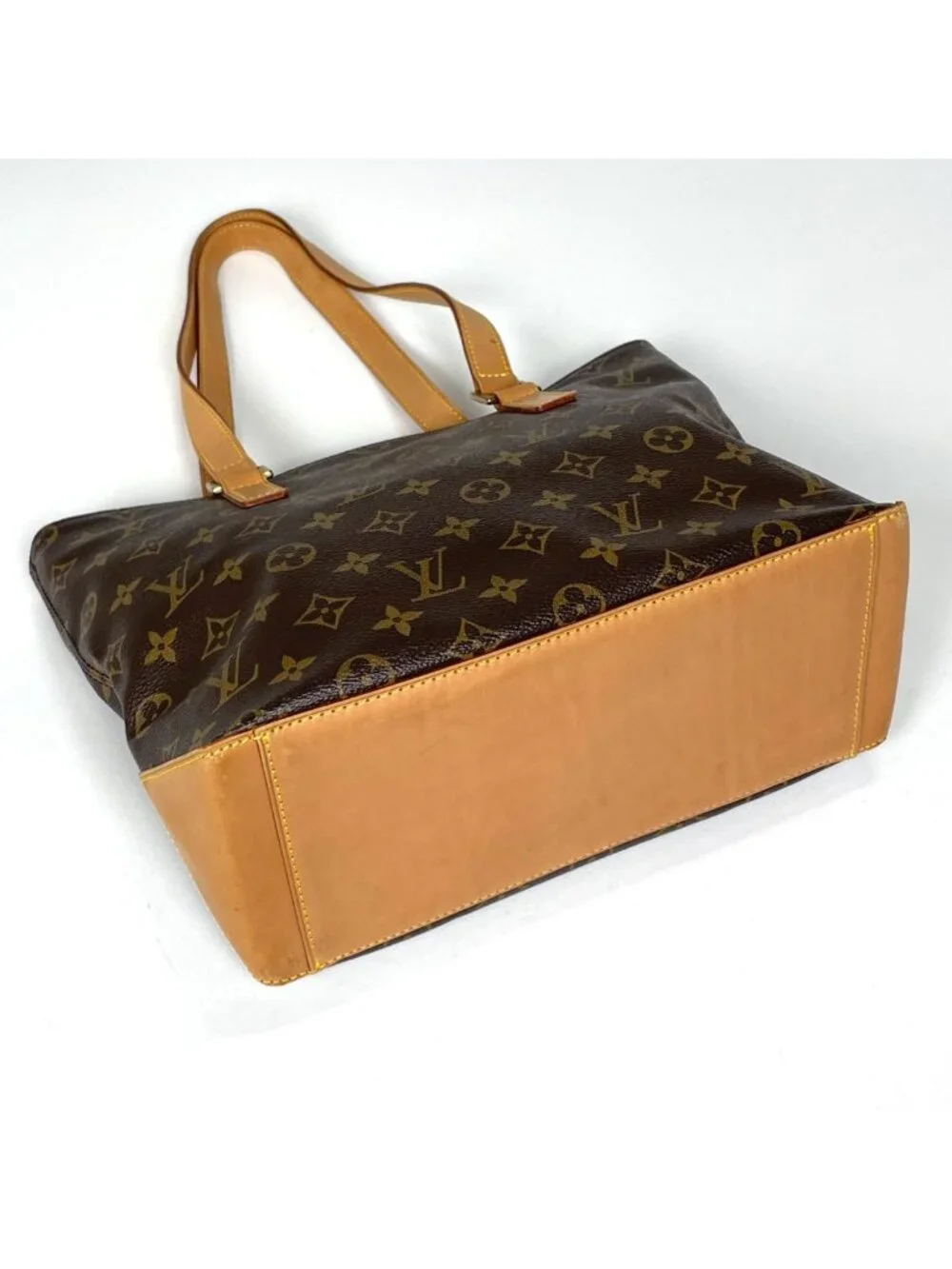 Louis Vuitton Cabas Piano Shoulder Bag Tote Monogram Brown